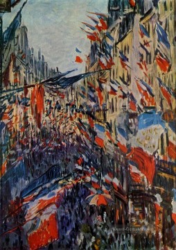  Monet Malerei - Die Rue Saint Denis Claude Monet